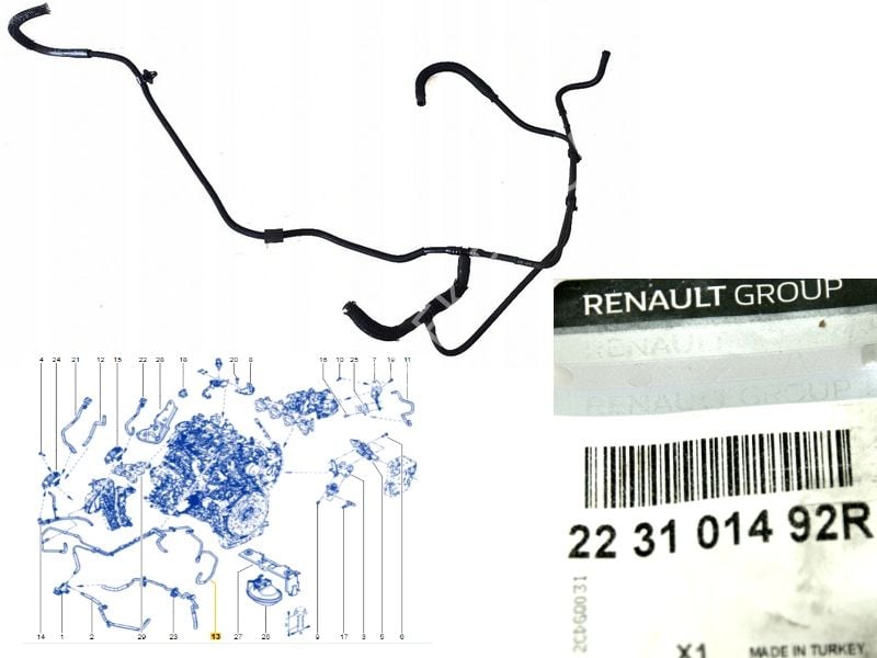 OE 223101492R-VAKUM HORTUMU MASTER III