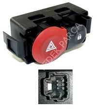 OE 8200214896-DÖRTLÜ FLASÖR DÜGMESI CLIO III