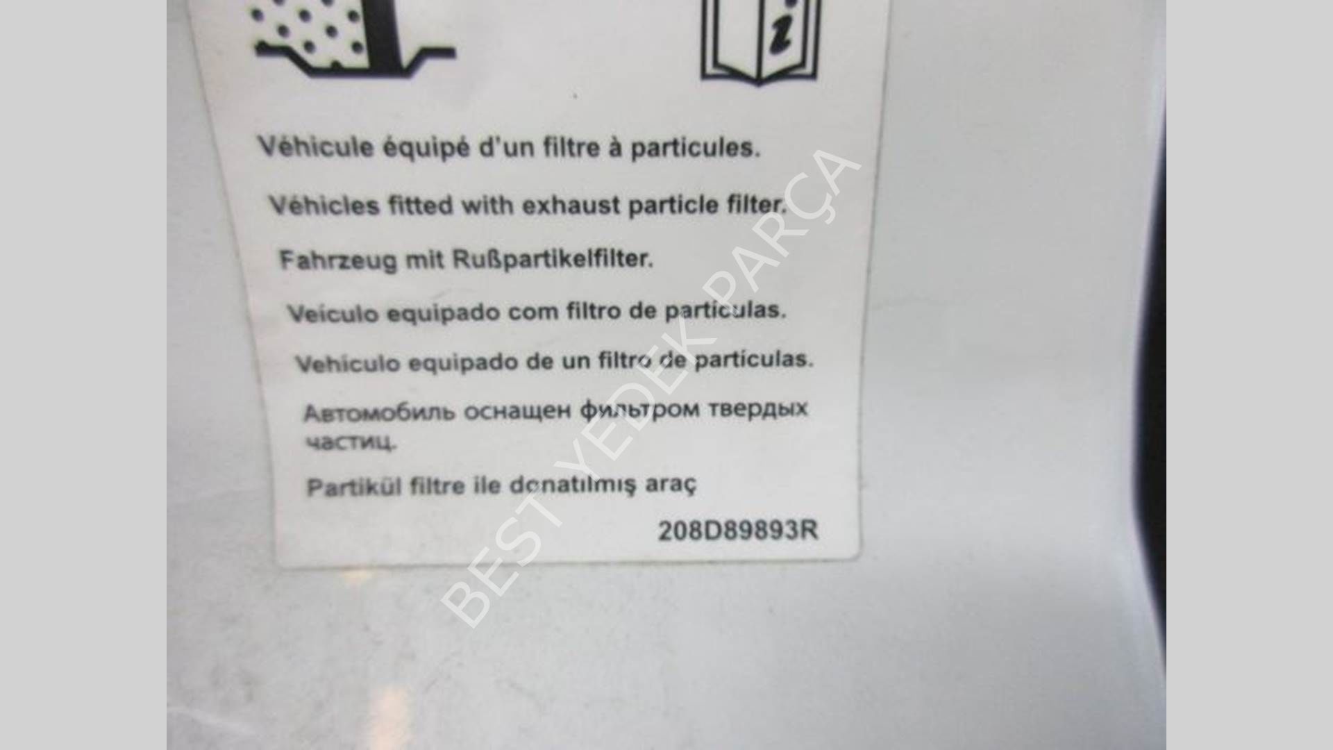 OEM 8200540320-BİLGİLENDİRME ETİKETİ